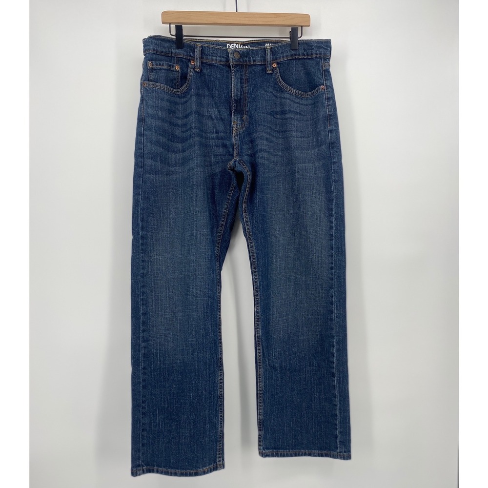 Denizen from Levi's 285 Relaxed Fit Jeans 34x29 Blue Dark Wash Straight
